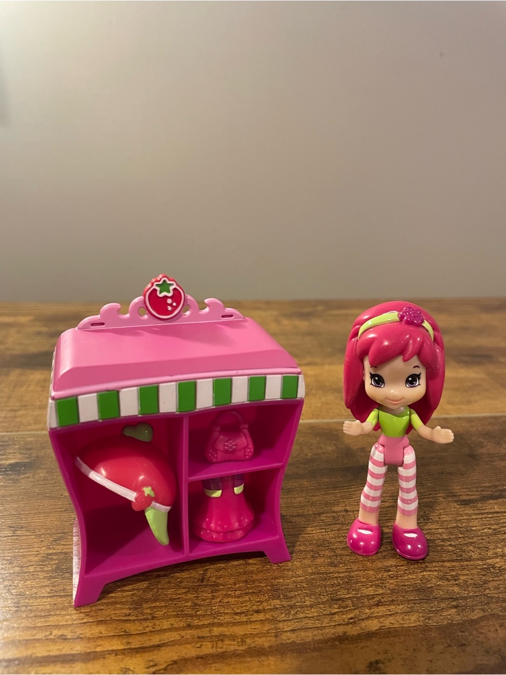 Strawberry Shortcake Raspberry Torte doll and a mini wardrobe closet